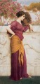 ピーコック・ファン 1912 新古典主義の女性 ジョン・ウィリアム・ゴッドワード